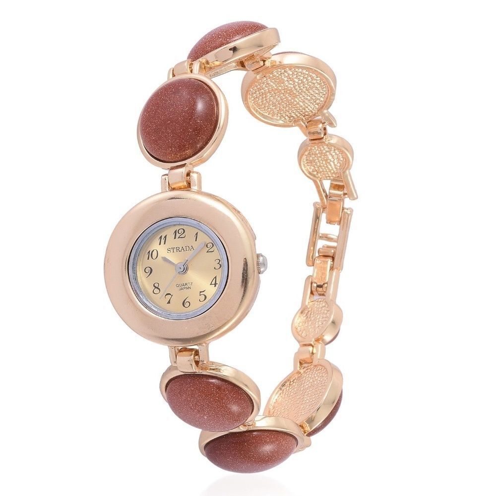 4 FOR $20 STRADA Watch ION Plated Red Goldtone